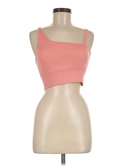Pre-owned Zella Tube Top Pink Strapless Neckline Tops