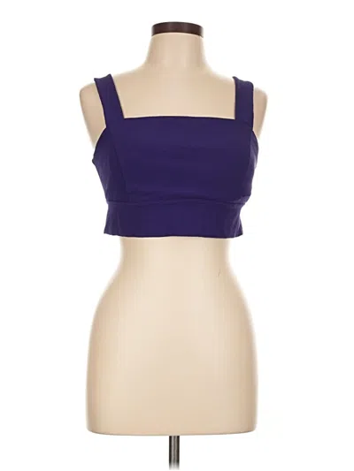 Pre-owned Zella Tube Top Purple Strapless Neckline Tops