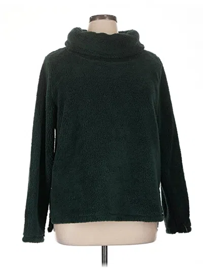 Pre-owned Zella Turtleneck Sweater In Green