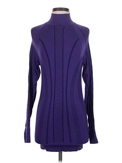 Pre-owned Zella Turtleneck Sweater In Purple