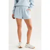Zella Ultra Cozy Fleece Sweat Shorts In Blue