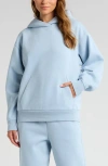 Zella Ultra Cozy Pullover Hoodie In Blue Fog