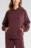 Zella Ultra Cozy Pullover Hoodie In Burgundy Fudge