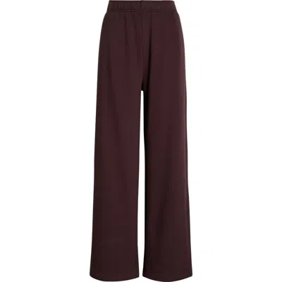 Zella Ultra Cozy Straight Leg Sweatpants In Burgundy