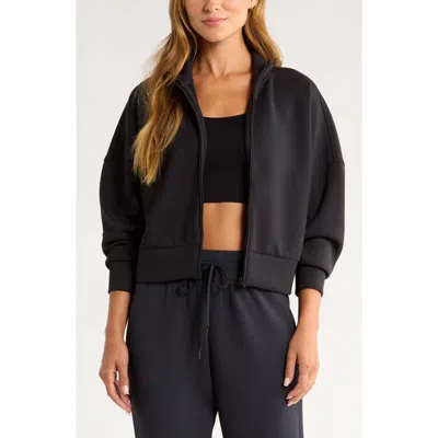 Zella Ultra Luxe Boxy Jacket In Black
