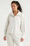 Zella Ultra Soft Scuba Anorak In White