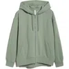 Zella Ultracozy Cloud Fleece Full Zip Hoodie In Green