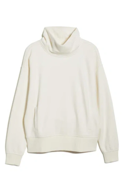 Zella Ultracozy Fleece Turtleneck In White