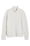 Zella Ultrasoft Half Zip Pullover In White