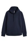 Zella Vital Fleece Hoodie In Navy Eclipse