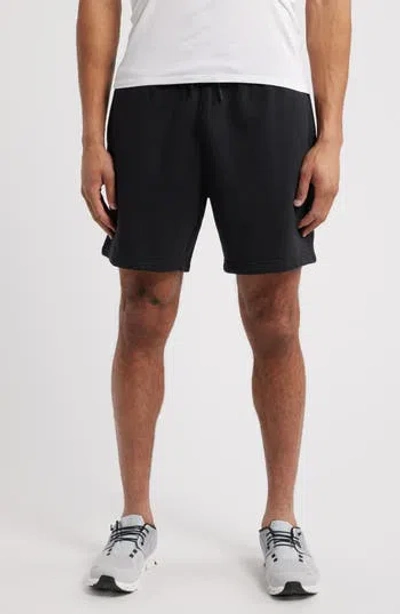 Zella Vital Fleece Performance Shorts In Black