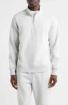 Zella Vital Fleece Quarter Zip Pullover In Gray