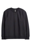 Zella Vital Fleece Sweatshirt In Black