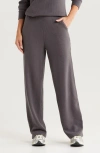 Zella Waffle Knit Easy Pants In Grey Forged