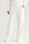 Zella Waffle Knit Easy Pants In Ivory Egret