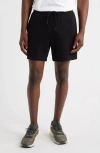 Zella Waffle Knit Shorts In Black