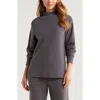 Zella Waffle Knit Tunic In Grey Forged