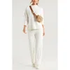Zella Waffle Knit Tunic In Ivory Egret
