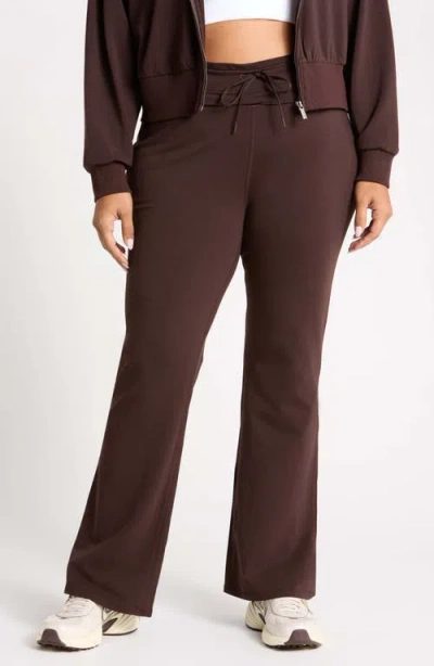 Zella Weekend Flare Pants In Brown