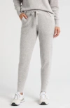 Zella Wool & Cashmere Knit Joggers In Grey Light Heather