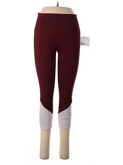 Pre-owned Zella Yoga Pants In Burgundy