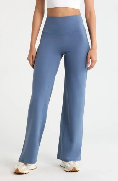 Zella Zen High Waist Straight Leg Pants In Blue