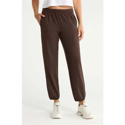 Zella Zen Mid Rise Joggers In Brown