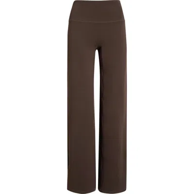 Zella Zen Straight Leg Yoga Pants In Brown
