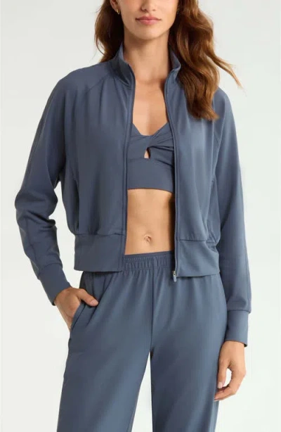Zella Zen Track Jacket In Blue