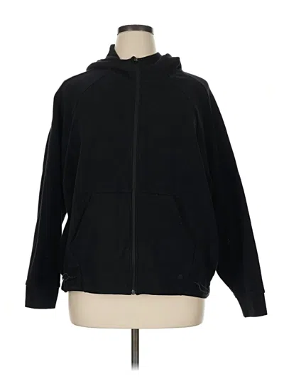 Pre-owned Zella Zip Up Hoodie In Black