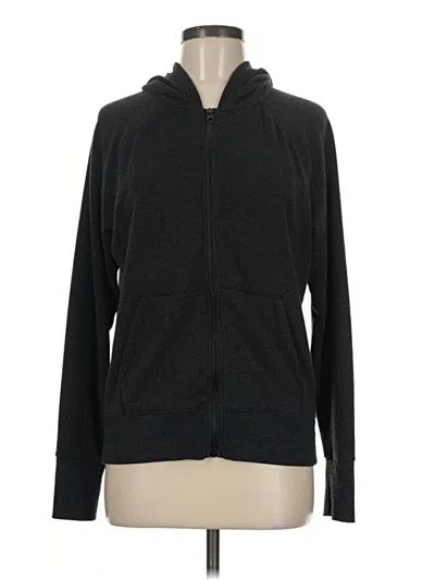 Pre-owned Zella Zip Up Hoodie In Black