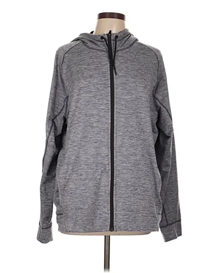 Pre-owned Zella Zip Up Hoodie In Blue