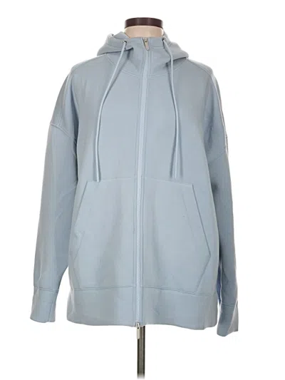 Pre-owned Zella Zip Up Hoodie In Blue