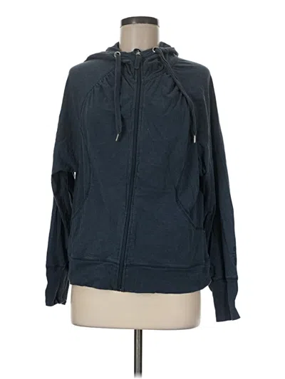 Pre-owned Zella Zip Up Hoodie In Blue