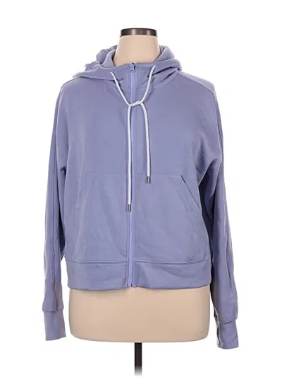 Pre-owned Zella Zip Up Hoodie In Blue