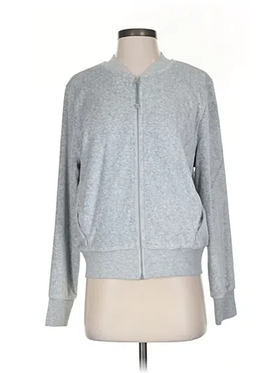 Pre-owned Zella Zip Up Hoodie In Gray