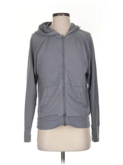 Pre-owned Zella Zip Up Hoodie In Gray