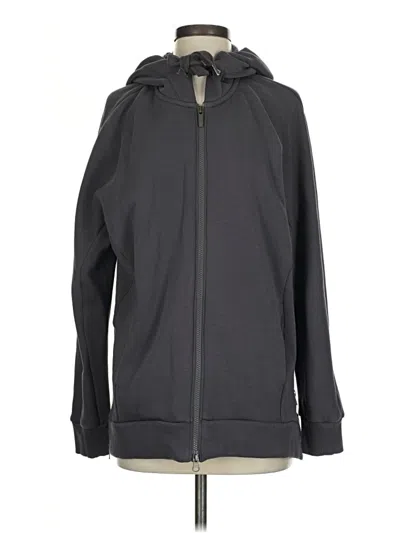 Pre-owned Zella Zip Up Hoodie In Gray