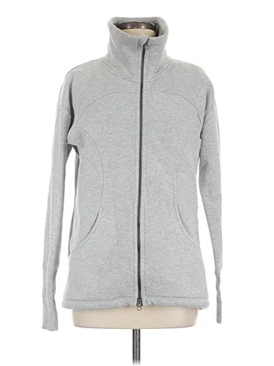 Pre-owned Zella Zip Up Hoodie In Gray