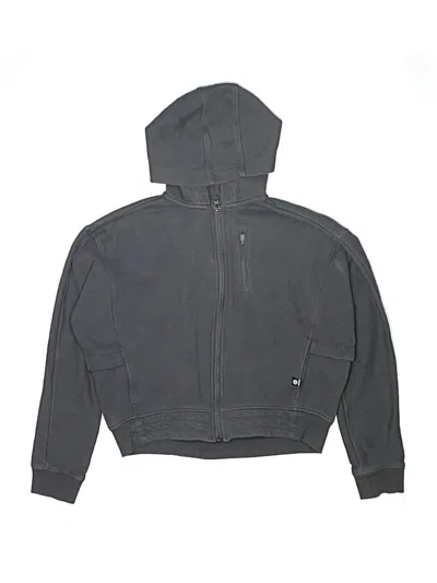Pre-owned Zella Kids' Zip Up Hoodie In Gray