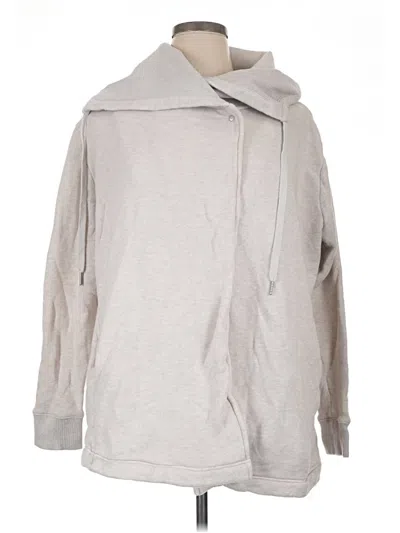 Pre-owned Zella Zip Up Hoodie In Gray
