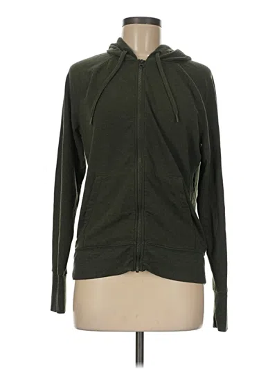 Pre-owned Zella Zip Up Hoodie In Green