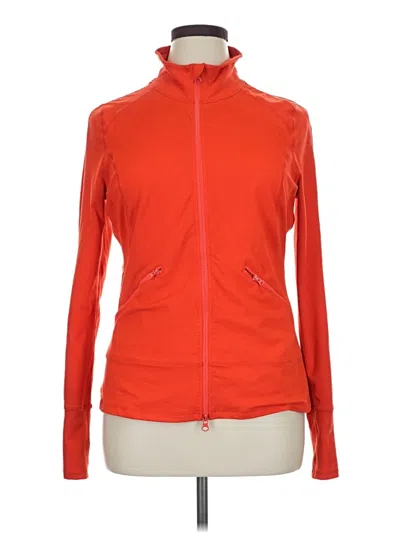 Pre-owned Zella Zip Up Hoodie In Orange