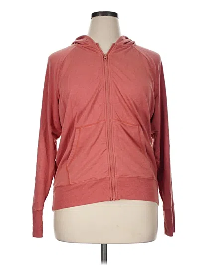 Pre-owned Zella Zip Up Hoodie In Pink