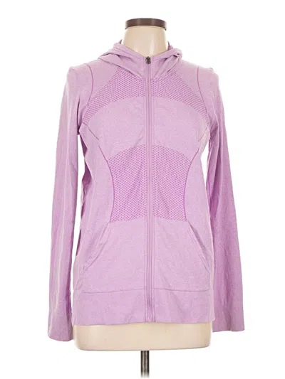 Pre-owned Zella Zip Up Hoodie In Purple