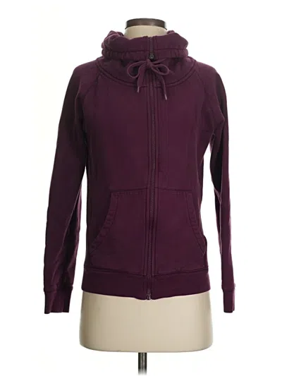 Pre-owned Zella Zip Up Hoodie In Purple