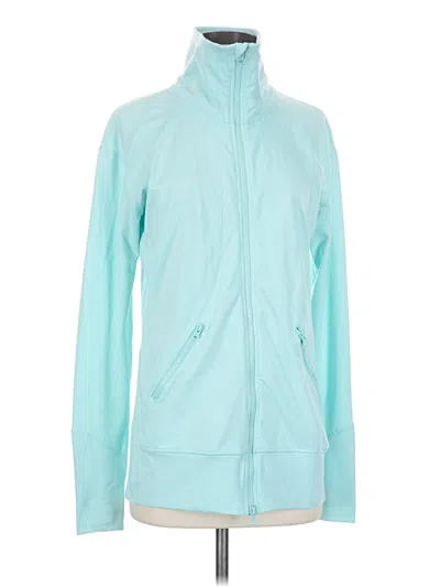 Pre-owned Zella Zip Up Hoodie In Teal