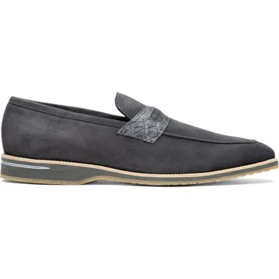 Zelli Italia Meo 3 Penny Loafer In Gray