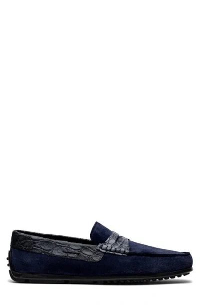 Zelli Italia Monza Driving Loafer In Blue