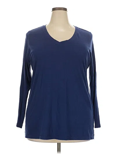 Pre-owned Zelos 3/4 Sleeve T-shirt In Blue